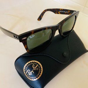 Ray-Ban RB2140 TORTOISE Wayfarer 50mm Unisex Classic Sunglasses - AUTHENTIC